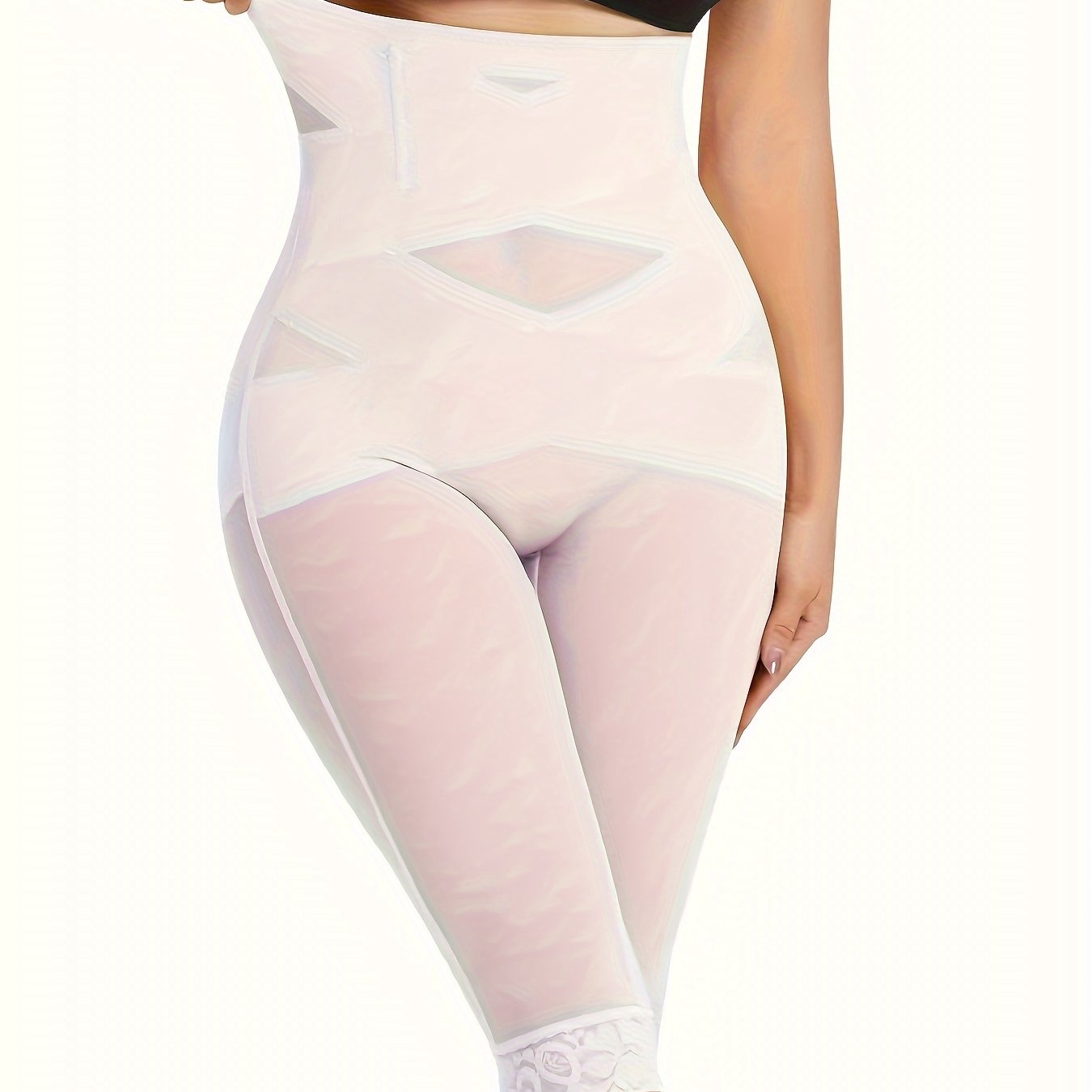 High waist body shaper cropped pants with belly cross design and butt lifting feature. Available in multiple colors.