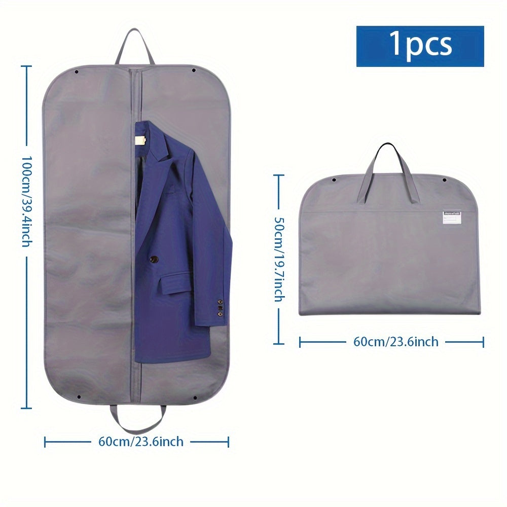 Garment Storage Bag with Zipper Closure - Portable and Foldable Cloth Organizer for Wedding Dresses, Coats, and Clothes - Dustproof and Moisture-Proof Cover