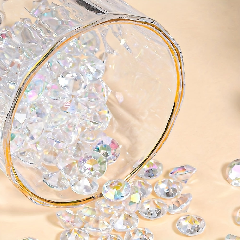 150 pieces of acrylic artificial diamonds for wedding, desktop, vase, party, and DIY decorations.