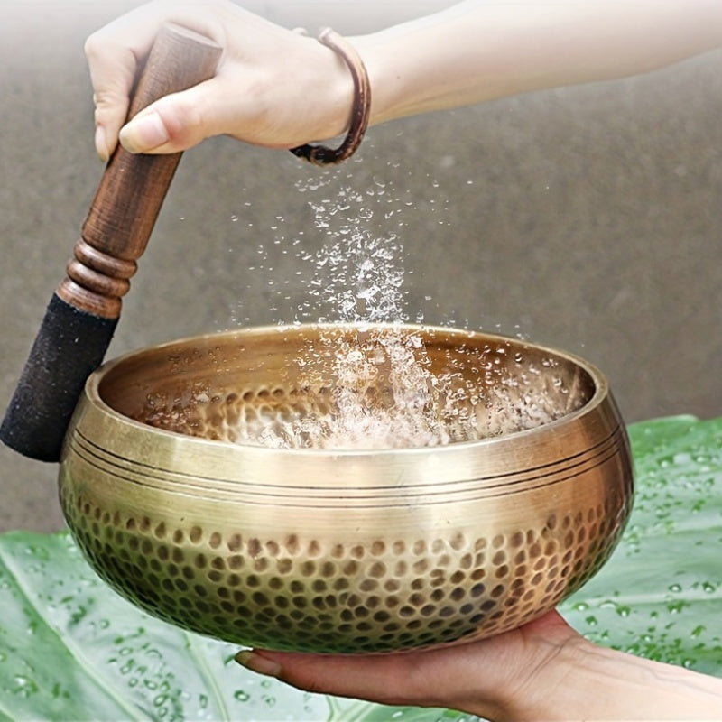 17.78cm Singing Bowl for Mindfulness and Anxiety Release, Sound Healing, Spa Therapy, Musical Chimes - Eid Al-Adha Mubarak