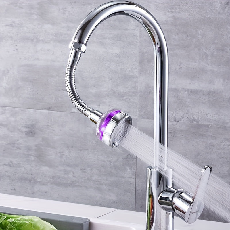 One piece Stainless Steel Kitchen Faucet Sprayer Extension Featuring Rotatable No-Splash Head, Universal Fit, Non-Electric Water Dispenser for Sink