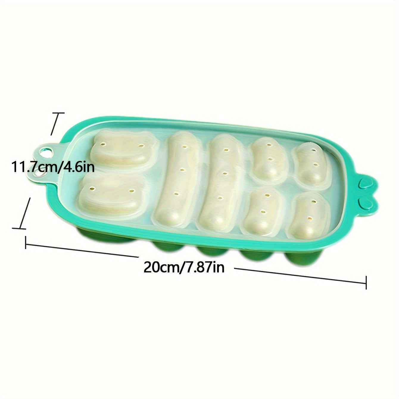 Versatile Silicone Sausage Mold and Food Storage Box Set - All-in-One Steamer, Fresh-Keeping Container, and Cute Cartoon Cake Mold - BPA-Free, Hand Washable, and Reusable Square Containers with Convenient Flip Top Closure - Ideal for Use in High