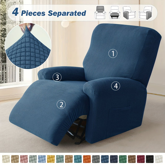 Jacquard Chair Slipcover Set for Recliners