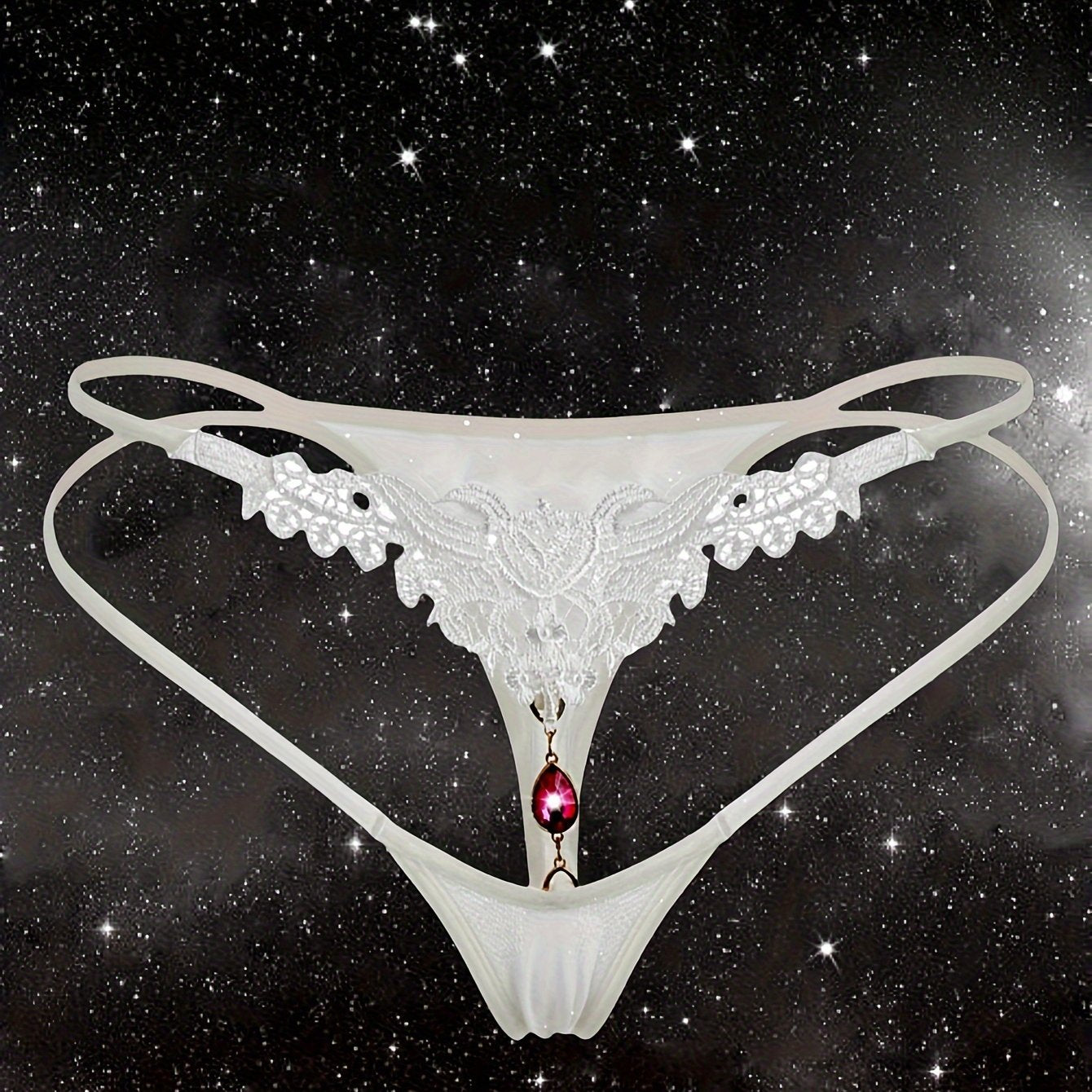 High-end rhinestone thong for girls.