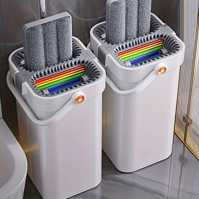 Introducing the 2024 New Model Rainbow Washable Flat Mop with Bucket – the ultimate all-in-one wet and dry mop for your home cleaning needs. Made from durable plastic and PP material, this versatile cleaning tool set is perfect for use in the living