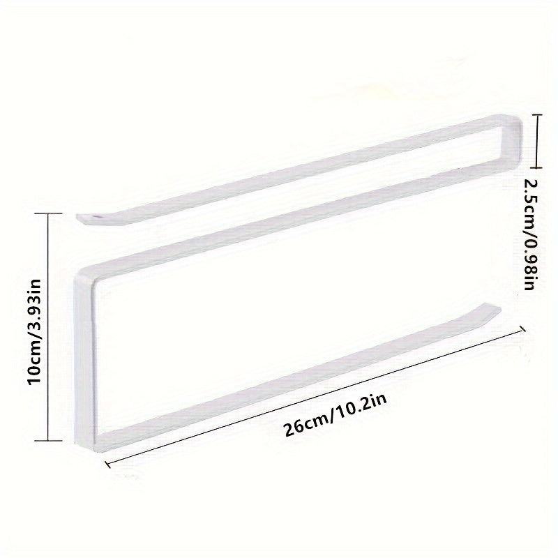 Организуйте кухню с помощью этого удобного, экономящего место настенного держателя для бумажных полотенец и пищевой пленки, который идеально подходит для шкафов.