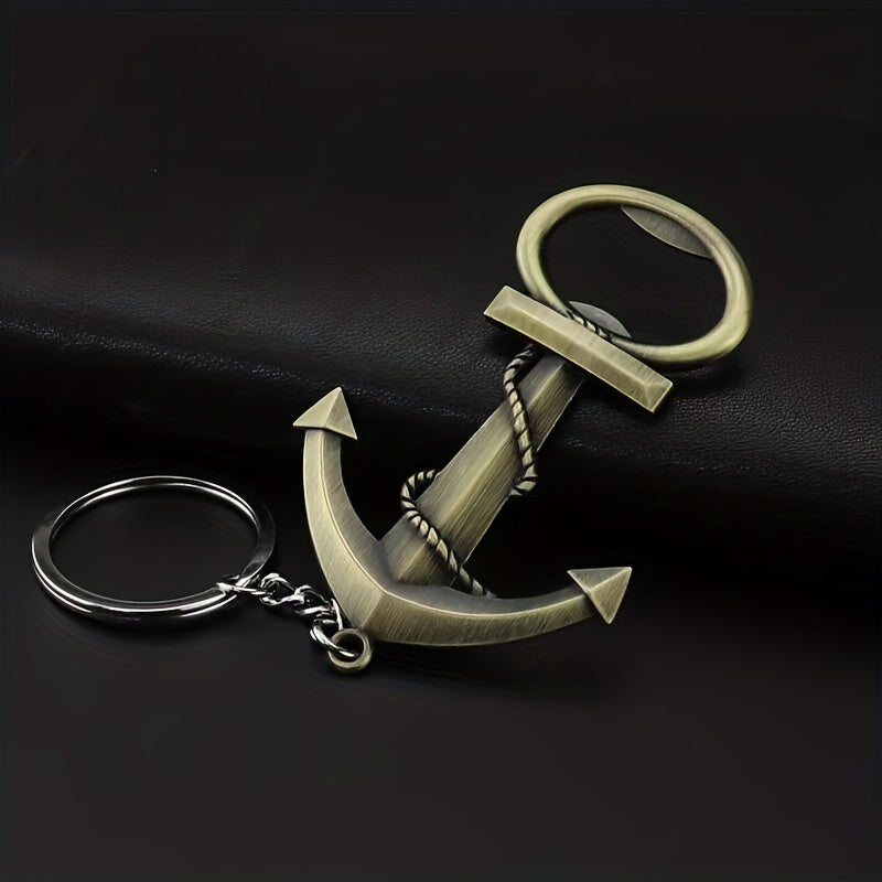 Vintage Anchor Bottle Opener Keychain - Perfect for Parties and Gifts