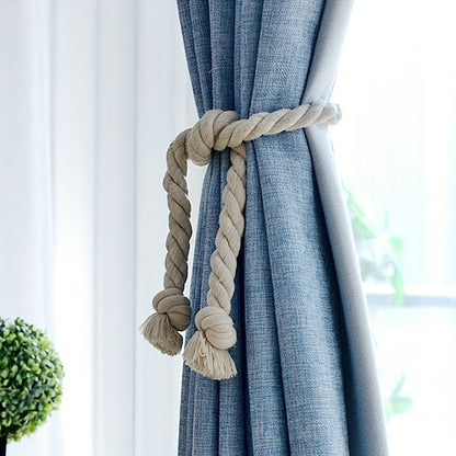 1 set of 2 Curtain Tiebacks Rope, Suitable for Outdoor and Indoor Use in the Bedroom, Living Room, Kitchen, and Home Decor