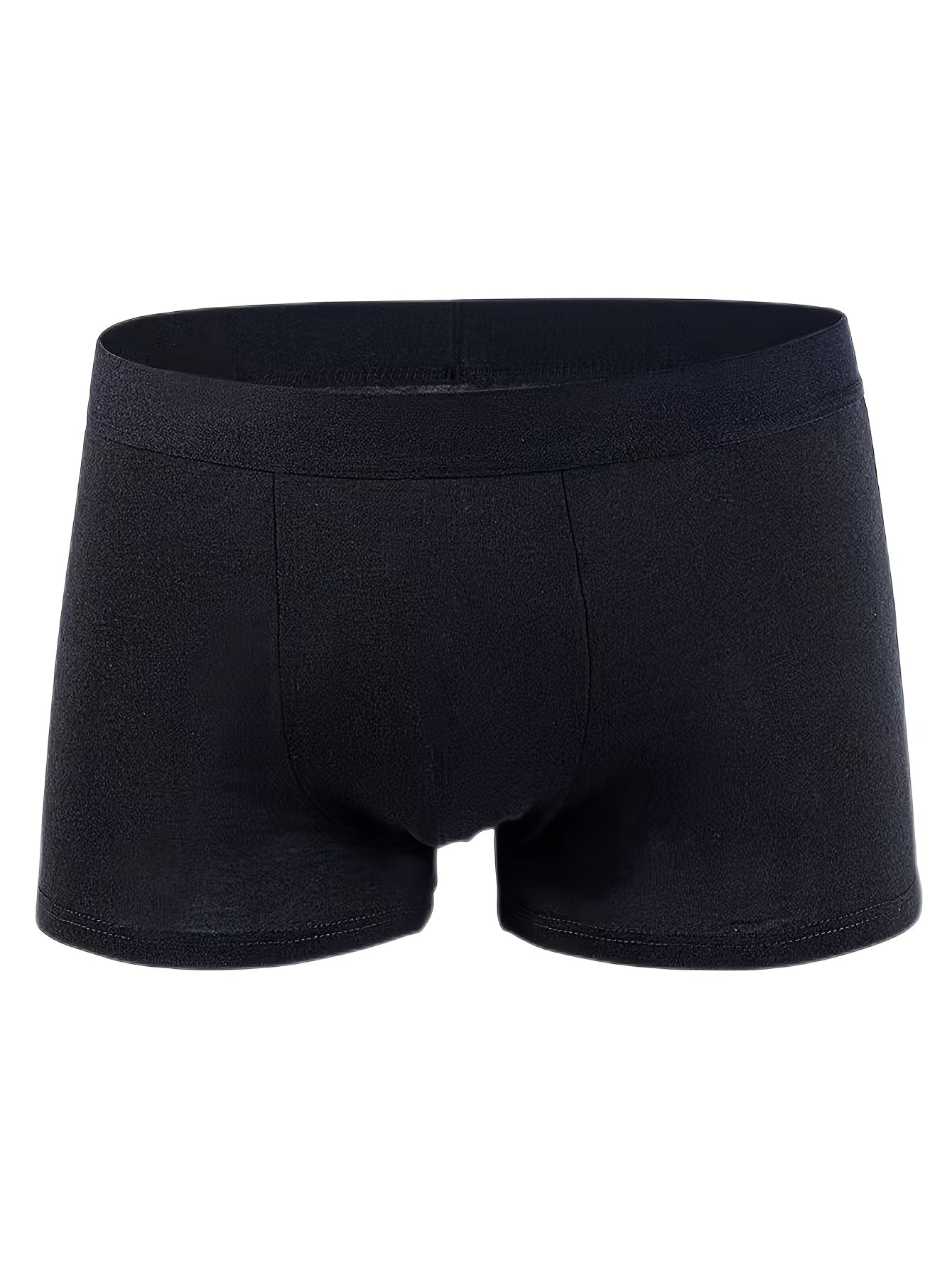 Pack of 8 men's breathable cotton boxer shorts in solid colors, stretchy and soft for comfort.