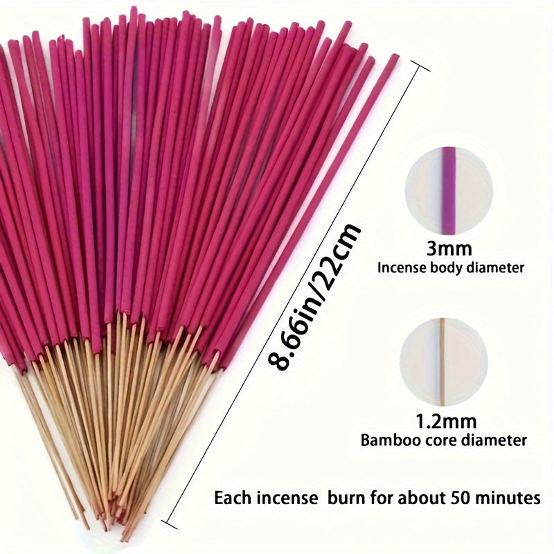 30-Pack Scented Incense Sticks for Meditation, Aromatherapy, and Home Purification. Bamboo sticks, no feathers, ideal gift for holidays.