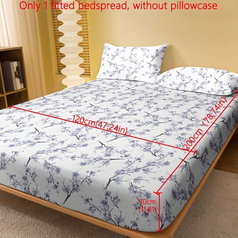 Мягкая и удобная fitted sheet с мелким цветочным принтом для односпальной кровати. Идеально подходит для спальни или гостевой комнаты, с глубокими карманами для надежной посадки. Наволочка не включена.