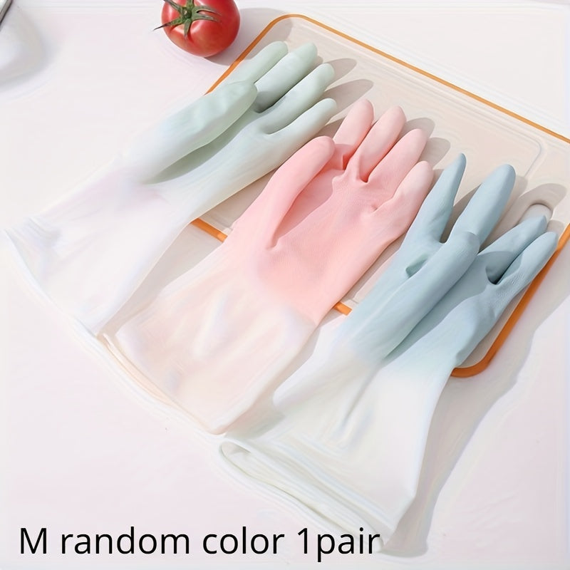 Versatile Household Cleaning Gloves for Kitchen - Durable, Waterproof, and Reusable Dishwashing Gloves with Non-Slip Grip. Perfect for Laundry and Housework. Essential Cleaning Tool for Living Room and Kitchen. No Electricity or Batteries Required.