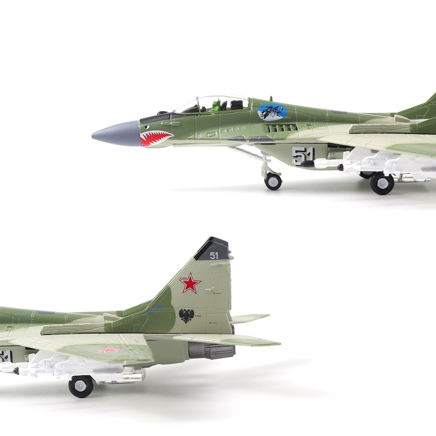 1/100 Scale Mig-29 Fighter Model Kit crafted from alloy, ideal for collectors and gifts, ages 14+.