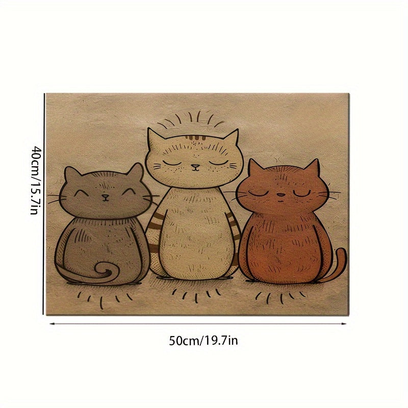 1pc Cute Cat Pet Placemat for Cats and Dogs, Suitable for All Seasons and Easy to Care.