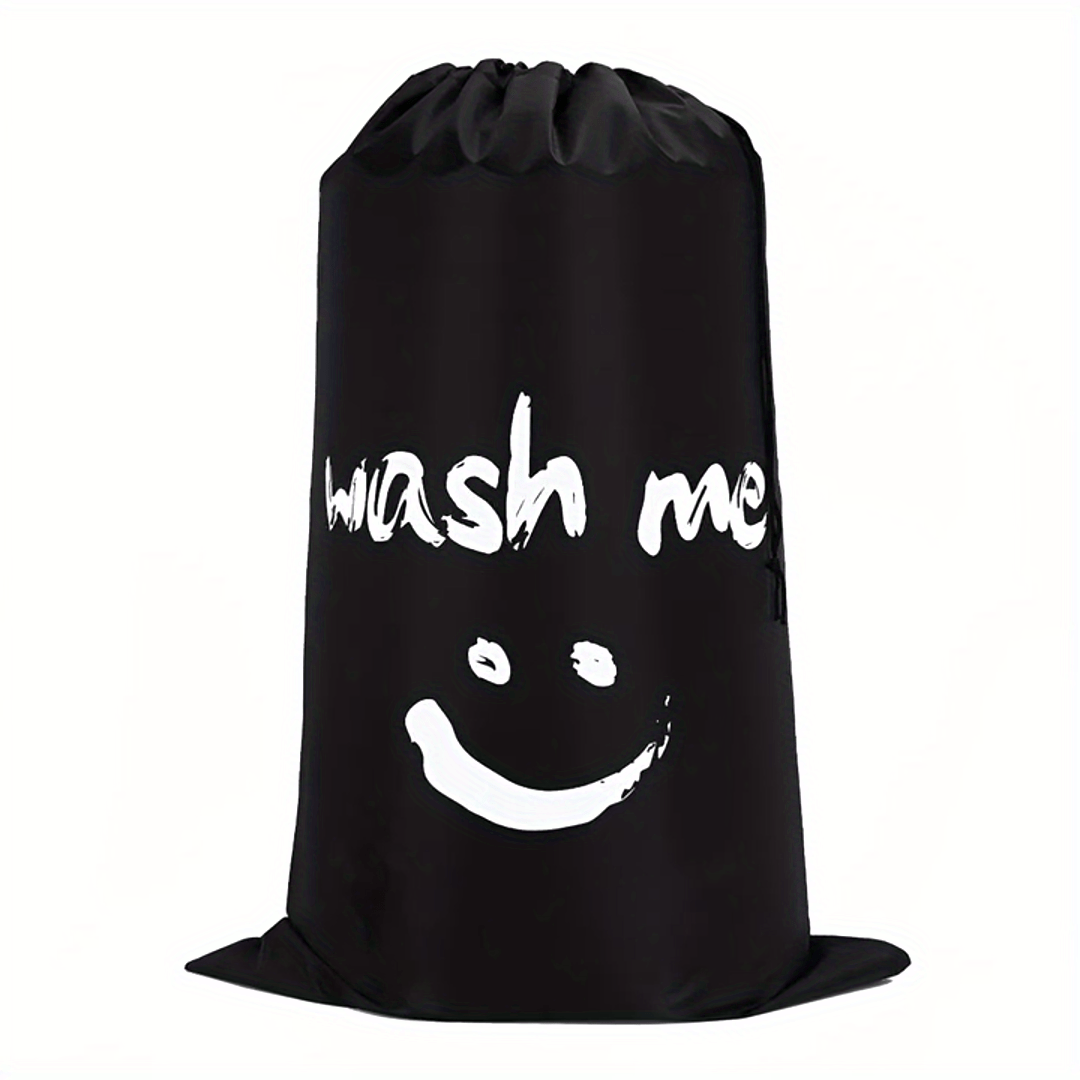 Large Laundry Bag designed for college students, Resistant to Rips & Tears, Machine Washable, Heavy Duty Hamper Liner for Dirty Clothes, Wash Me 1pc