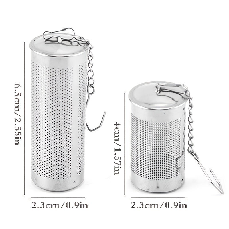 Prevent Tea Leaves from Leaking and Keep Your Cup Clean with this Stainless Steel Tea Filter featuring a Convenient Hook.