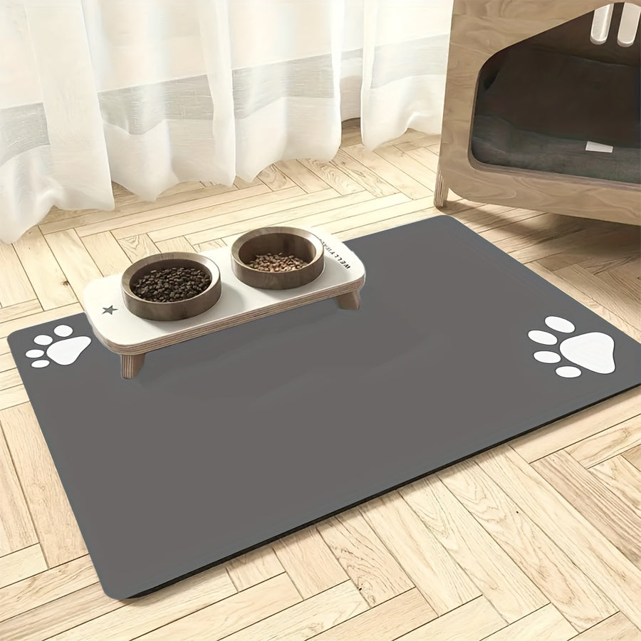 Soft non-slip pet mat for dogs, absorbs liquids quickly, easy to clean.