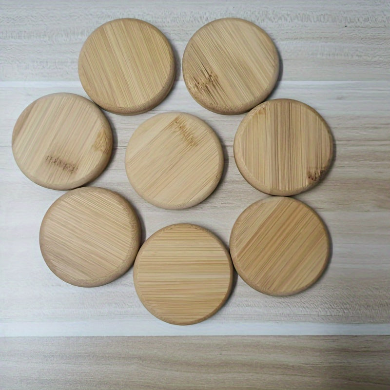 Bamboo Coaster for 1 Cup, Round Water Cup Insulation Mat, Bamboo Tea Cup Mat