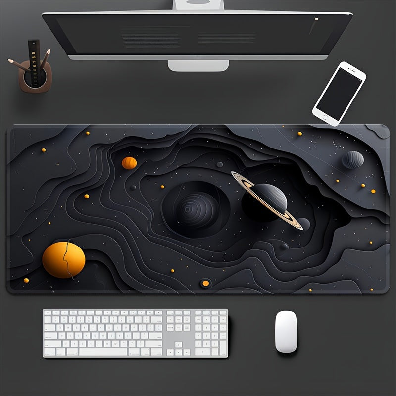 Durable Galactic space-themed gaming mouse pad with non-slip base - ideal gift for teens, boyfriends, girlfriends. Features for eSports.