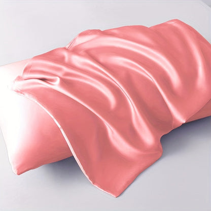 Upgrade your bedroom or living room sofa with a luxurious Soft Satin Pillowcase - Pillow insert not included. Enhance both comfort and style with this chic addition.