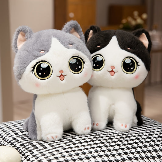 Cute and fluffy simulation cat plush toy - perfect gift for friends and family. Great for home decor.