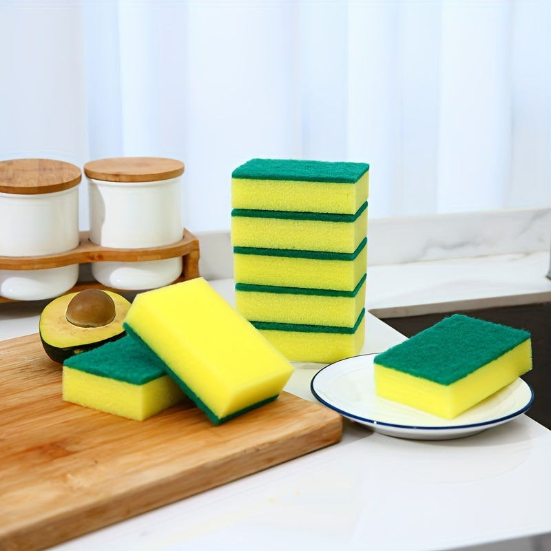 [Bestseller] Choose from 6pcs, 12pcs, or 24pcs of our versatile kitchen cleaning sponges! These double-sided, non-scratch scrubbing pads are perfect for washing dishes, kitchen surfaces, floors, and furniture. Great as a Halloween or Christmas gift!