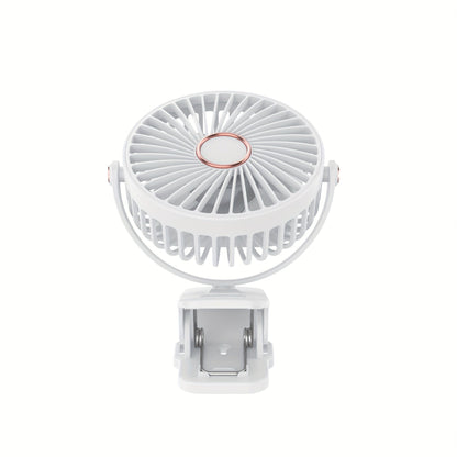 Stay Cool Anywhere with the QIANGDETAI Portable Clip Fan - 360° Rotation, High-Velocity Power, Rechargeable 800mAh Battery, USB Charging, and Quiet Operation - Ideal for Dorms, Bedrooms, Offices, and Improved Air Circulation