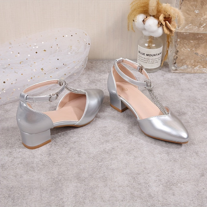 2024 spring princess shoes for young students with stylish high heels