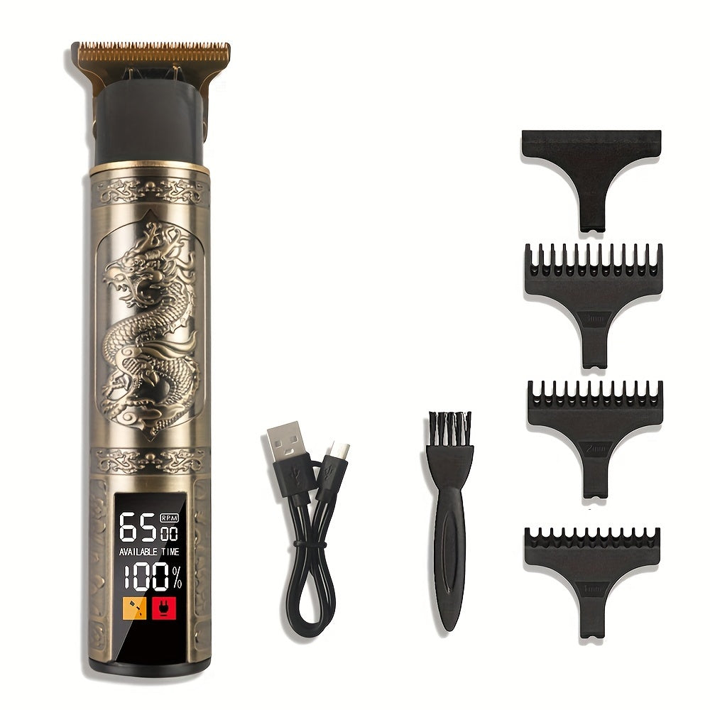 The V-Vimika Professional Hair Clippers are a cordless, USB rechargeable T-blade trimmer and beard shaver for men. Perfect for personal grooming, the T9 Haircut Kit features a 400mAh