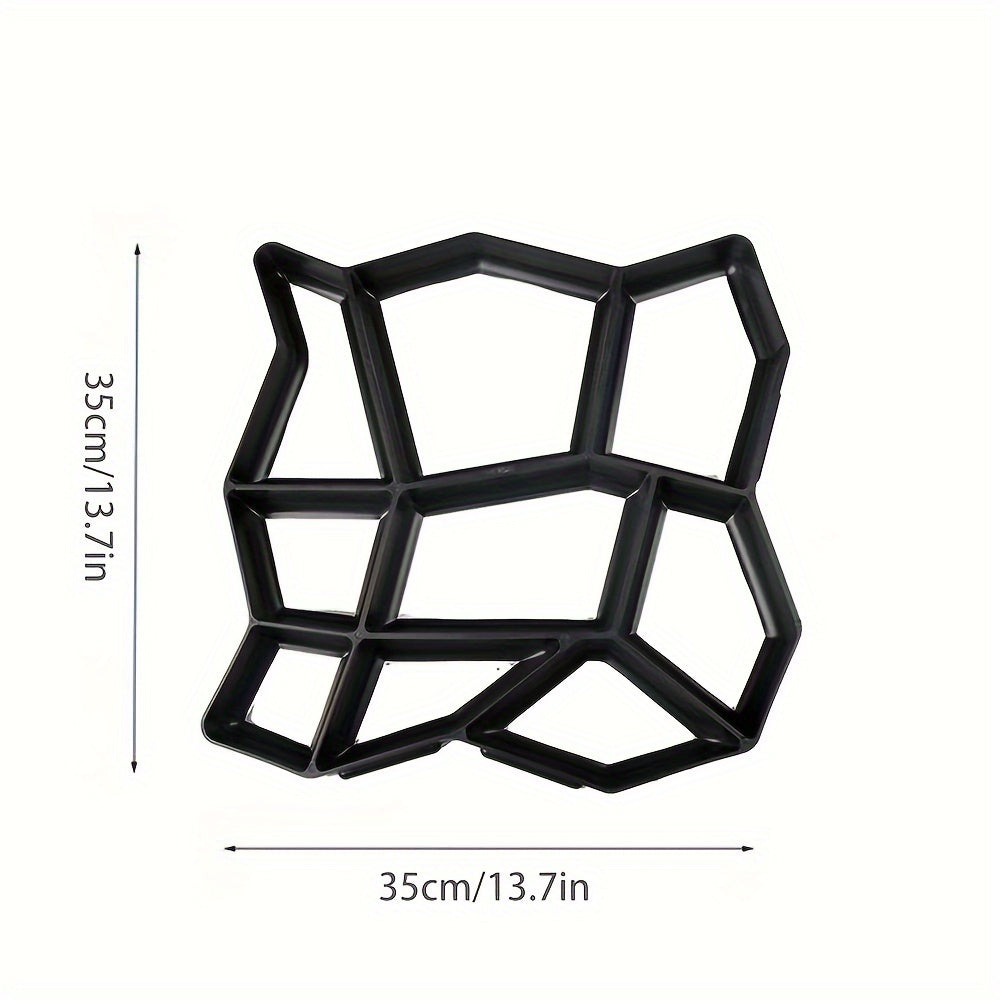 1 шт. Формочка для создания садовой дорожки своими руками - Прочный пластиковый формочка для создания камнеподобных текстур на открытых пространствах. Удобный инструмент для формовки цемента.