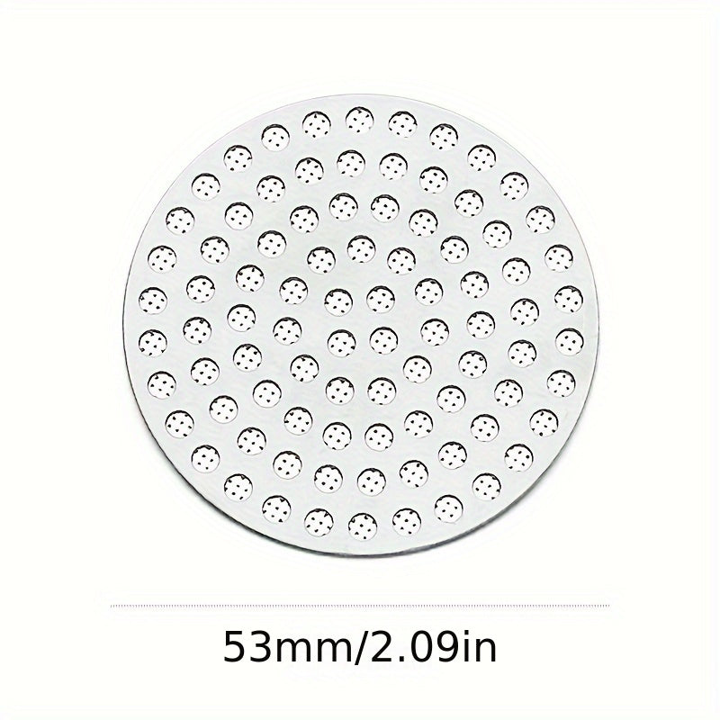 1 piece of 51mm/53mm/58mm 304 Stainless Steel Barbecue Mesh, secondary mesh for coffee and water separation, powder bowl, even extraction filter accessory.