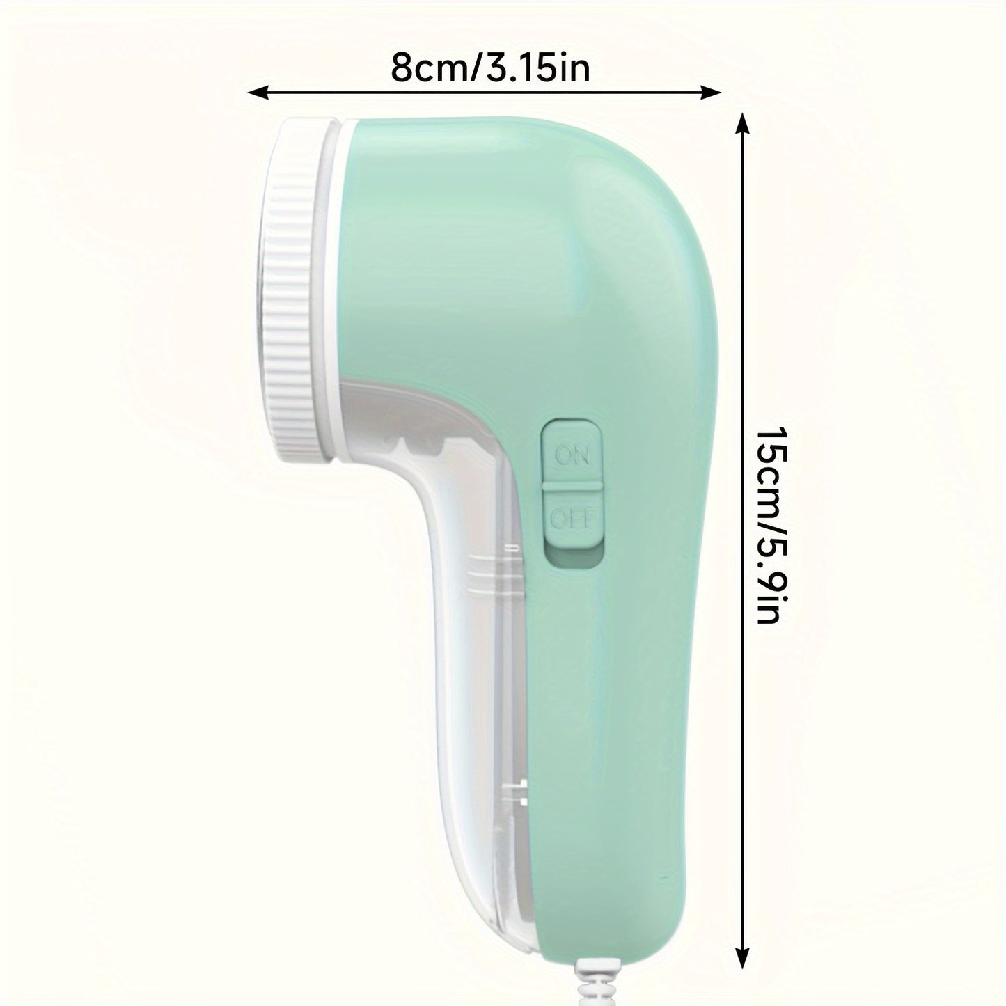 Электрическая щетка для удаления катышков с 3 нержавеющими лезвиями быстро и эффективно удаляет катышки с одежды и домашних тканей.