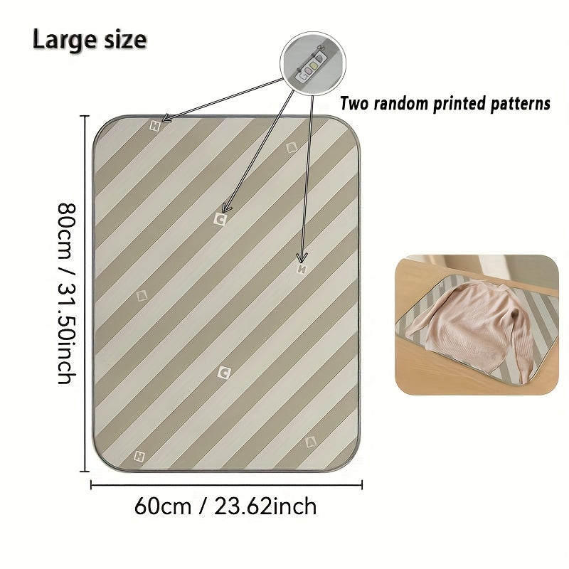 Make ironing clothes a breeze with this Portable Ironing Mat. Designed to be heat-resistant and moisture-proof, this foldable ironing board is your perfect assistant. The household small bed ironing cloth features a non-slip bottom for stable ironing and