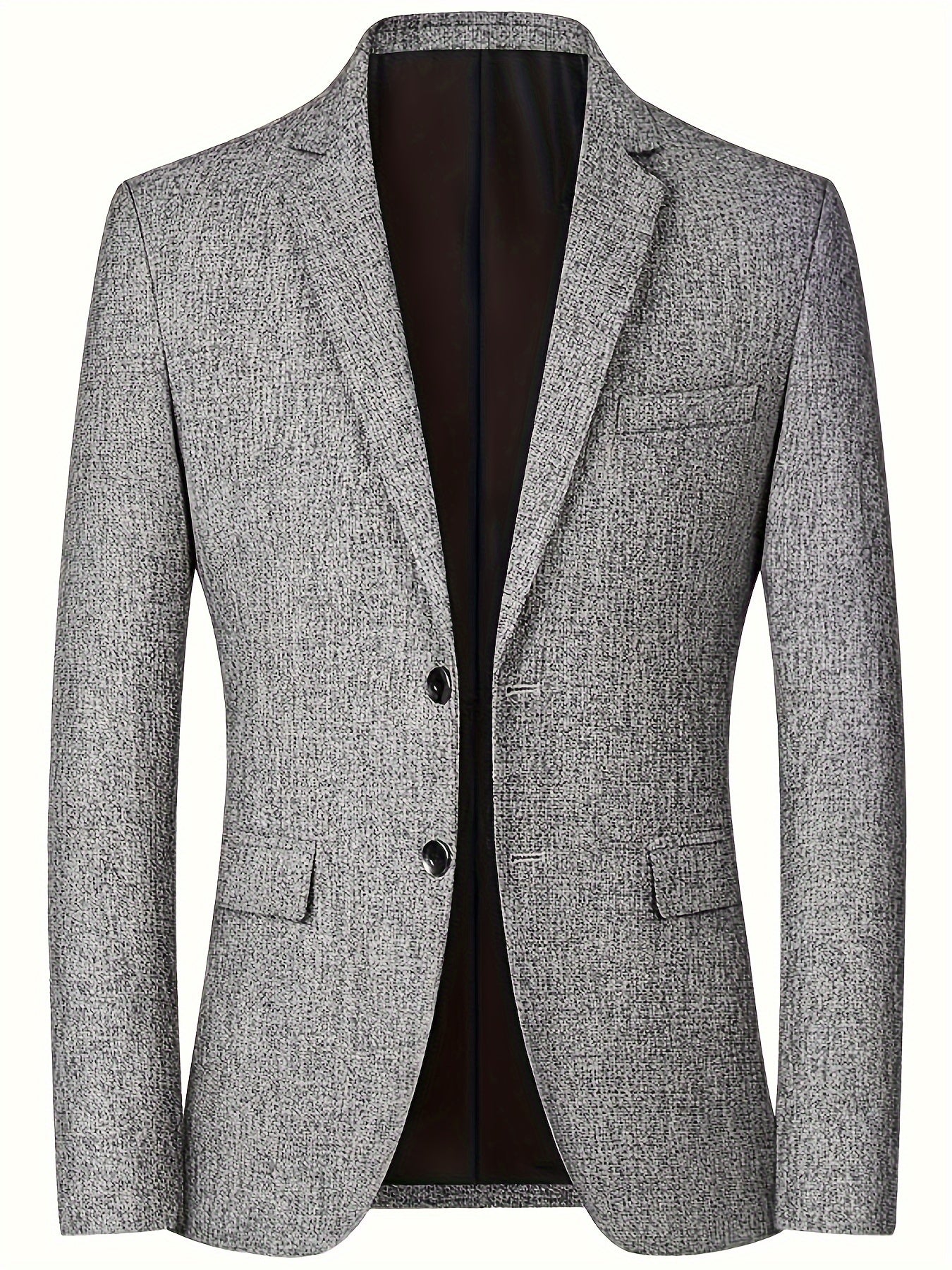 Sleek men's blazer suitable for business casual, lightweight and wrinkle-free.