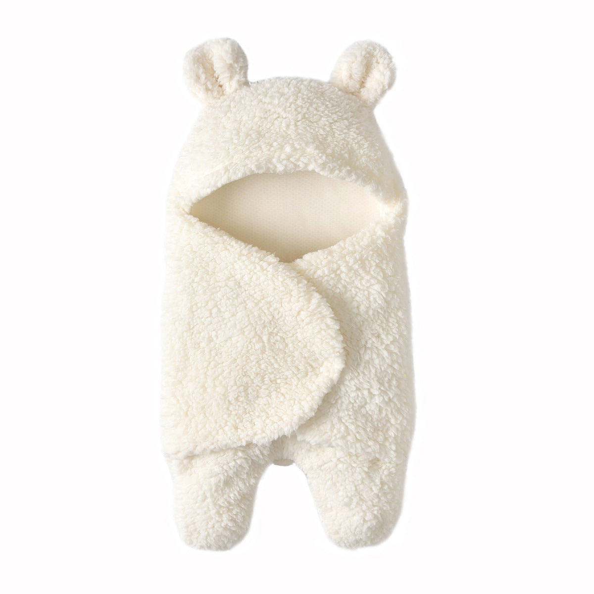 Ultra soft newborn fleece teddy bear swaddle for winter, perfect for Christmas, Halloween, and Thanksgiving Day gift.