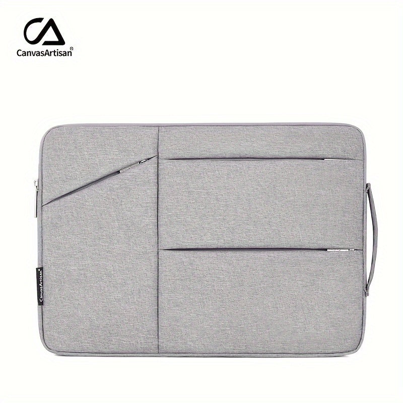 Durable, waterproof laptop sleeve by Canvas Artisan brand, ideal for daily office use with Matebook and Thinkpad compatibility.