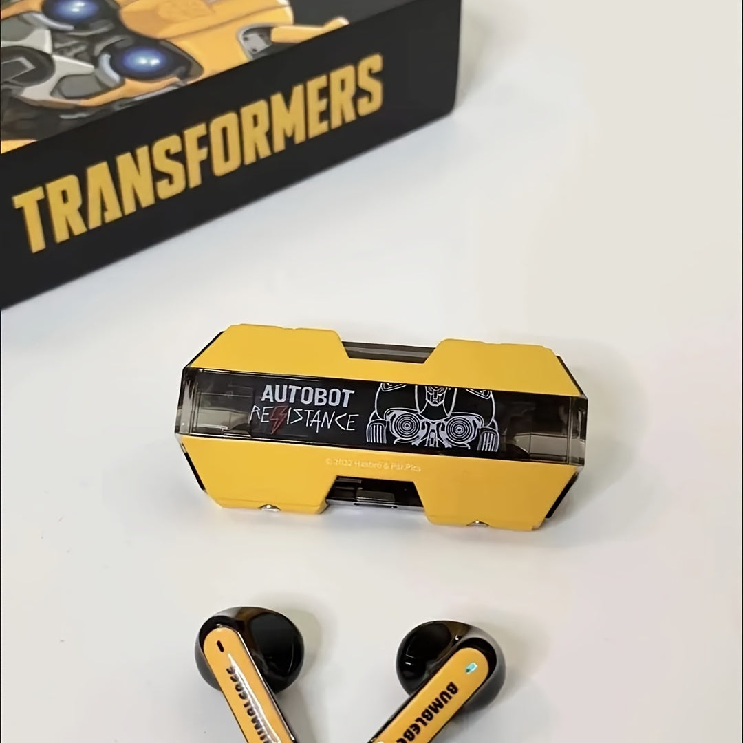 Transformers TF-T01 Genuine Wireless Earbuds with long battery life, low latency, comfortable fit, and Wireless 5.0. Ideal for gaming, sports, and makes a great gift for boys. Sports