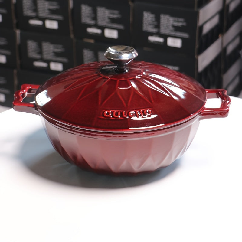 Enameled Cast Iron Pot - Versatile and Non-Stick, Ideal for Cooking Rice & Sauces, Works with Induction, Ceramic, Electric, Halogen & Gas Cooktops - Comes in 78oz, 138oz, and 169oz Options