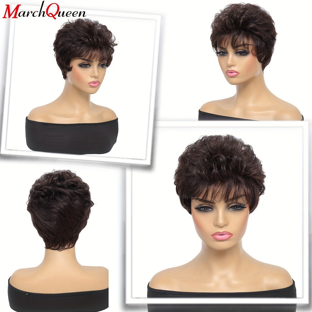 Short wigs made from real human hair in gradient colors from Europe and America.