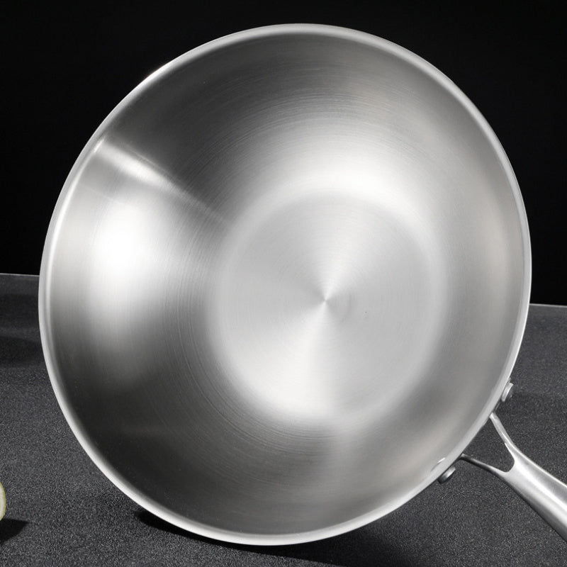 1 piece of 12-inch stainless steel skillet with lid, induction compatible, extended handle, and uncoated cookware for versatile cooking.