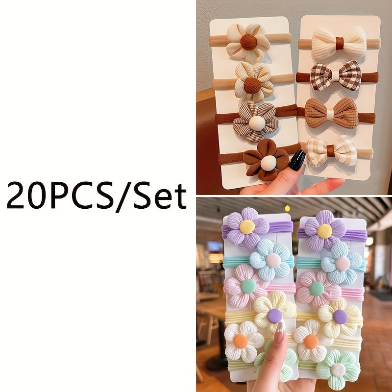 12PCS Cute Flower Bow Hair Accessories for Girls and Women, Perfect Gift Choice