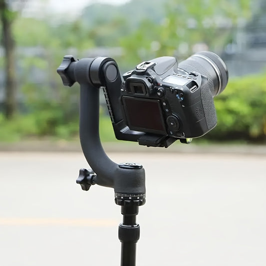 Professional fotografiya jihozlari uchun alyuminiy qotishma qush bosh, gimbal tripod, monopod va telefoto ob'ektiv bilan mos keladi.