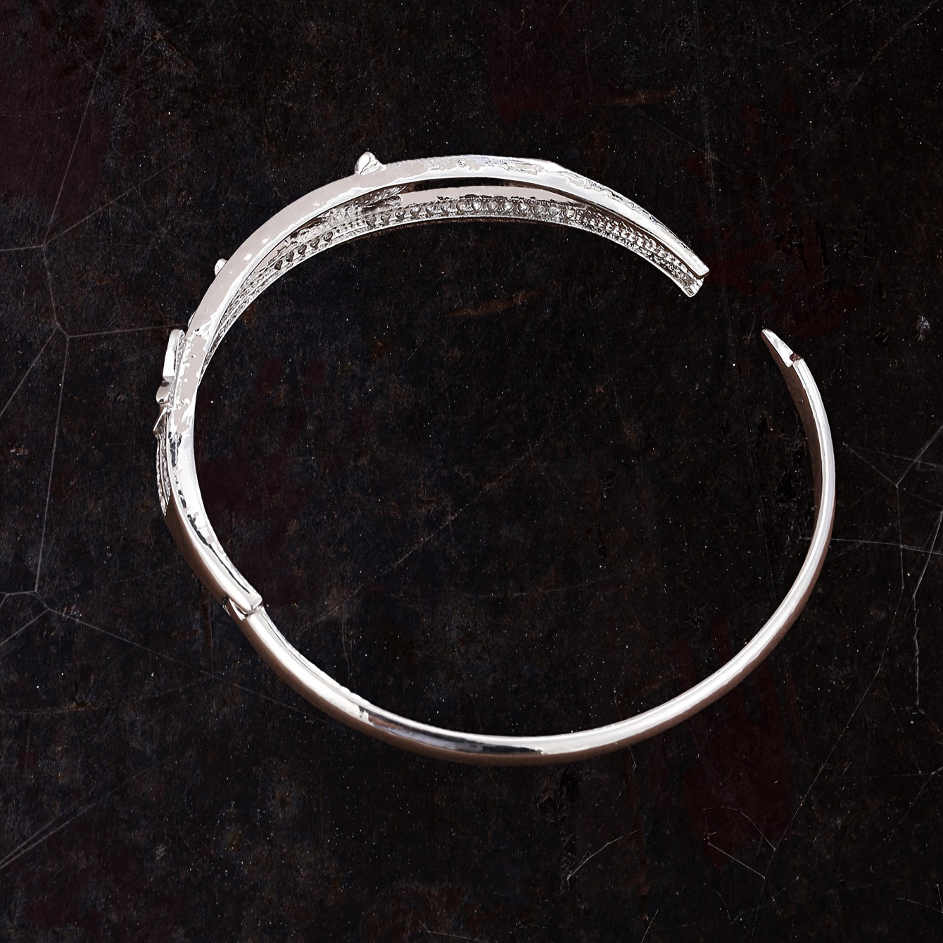 An elegantly designed bracelet featuring micro-inlaid synthetic zirconia, crafted in a minimalist INS style, is a hot-selling piece.