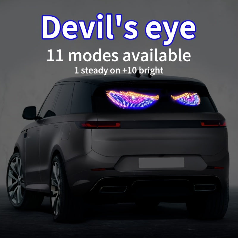 2 светодиодные фары Devil's Eye, работающие от USB, без необходимости в проводке. Классная световая подсветка для автомобиля.