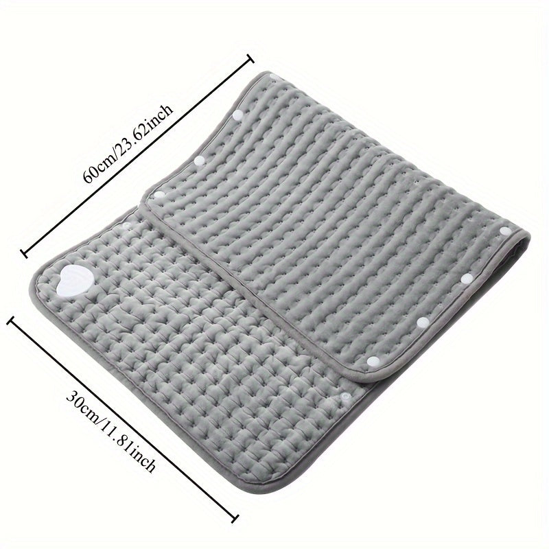 1pc Thermostatic Heating Pad with Digital Display, Overheat Protection, Polyester Fabric, Machine Washable - Ideal Gift