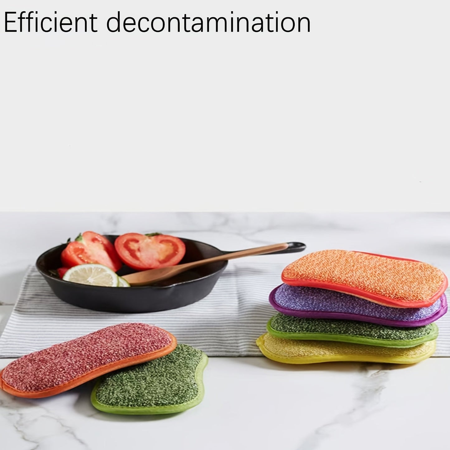 Multi-functional Kitchen Cleaning Sponge Set of 3/5 Pieces with Strong Decontamination for All Kitchen Items