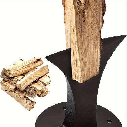 Firewood kindling splitter for small wood stove, fireplace, and fire pits. Split logs easily with this manual wood splitter wedge.