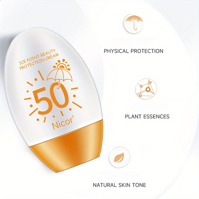 SPF 50 Waterproof Sunblock Cream for Outdoor Skin Care