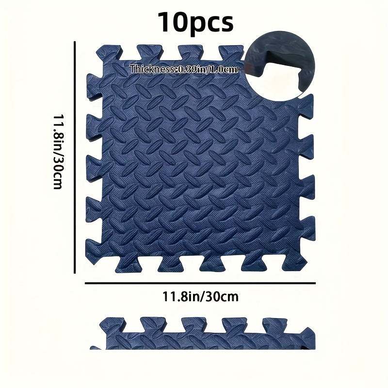 Easter Gift: 10-Pack of Foam Mats for Children Climbing with Non-Slip Anti-Fall Waterproof Technology. Mats are 30cm Long, 30cm Wide, and 1.0cm Thick, Available in 10 Colors for Arbitrary Splicing.