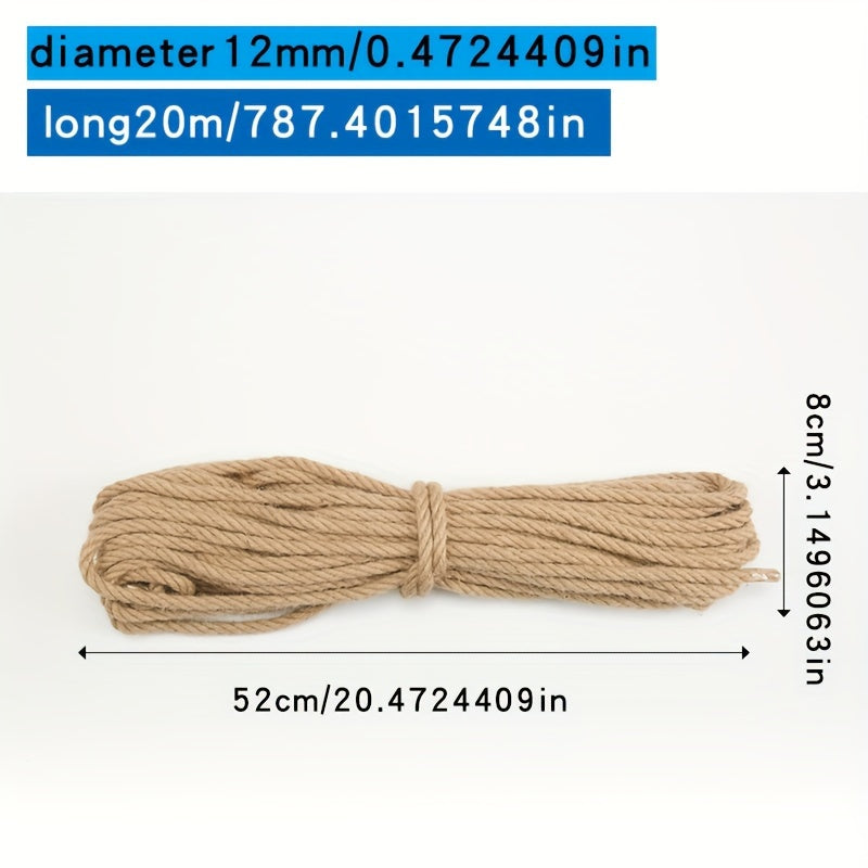 Jute twine rope for DIY crafts, gift wrapping, and decorative projects